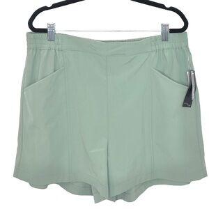 Stitch Star Pull-on Shorts Elastic Waist Green Size 1X A1010